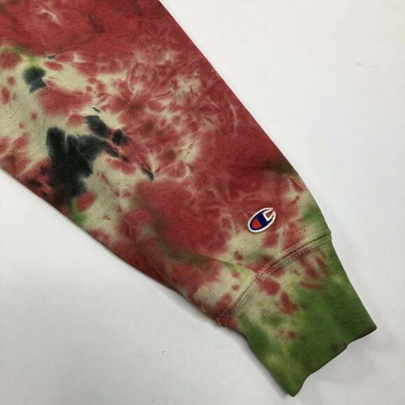 Champion Reverse Weave Loyola Tie Dye Hooded Sweatshirt Small OOAK - Picture 6 of 10